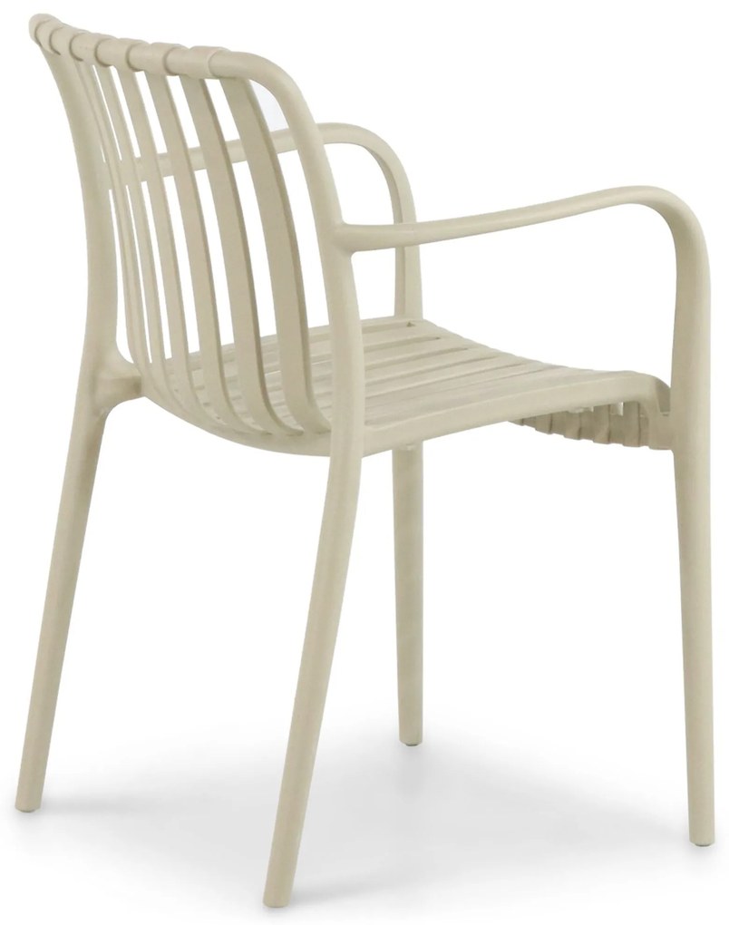 Tuinset 4 personen 160 cm Kunststof Taupe Domani Furniture Vento/Weston