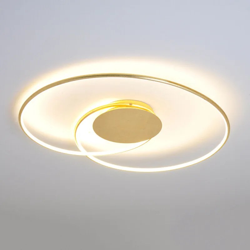 Mooi gevormde led plafondlamp Joline, goud - lampen-24