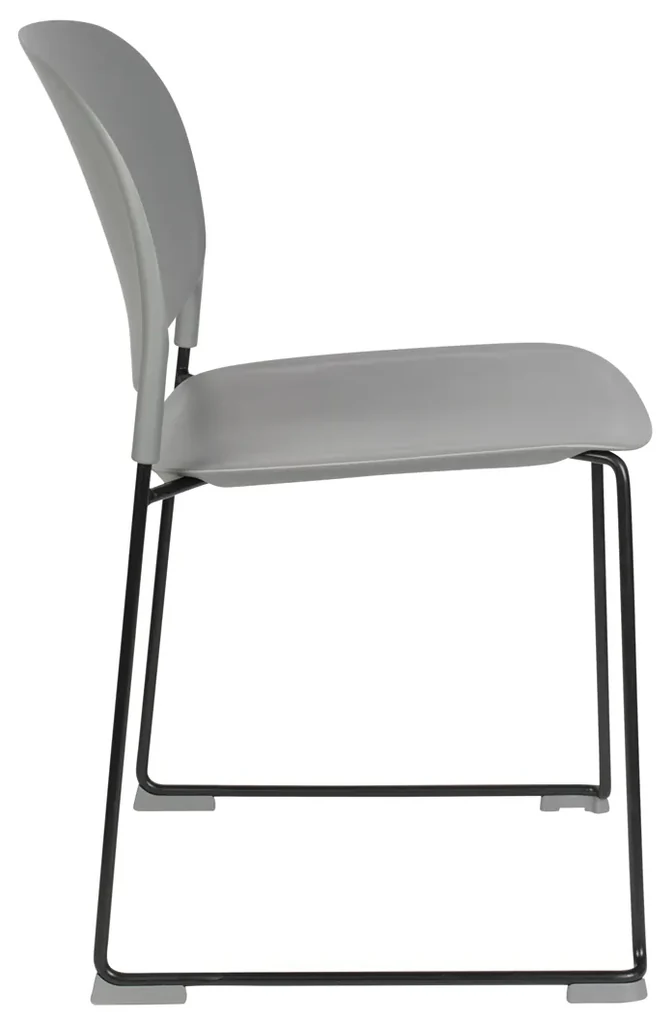 Kunststof Design Stapelstoel Grijs