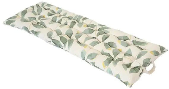 Bankkussen, GOTS bio-katoen, silhouet blad, 140 x 50 cm