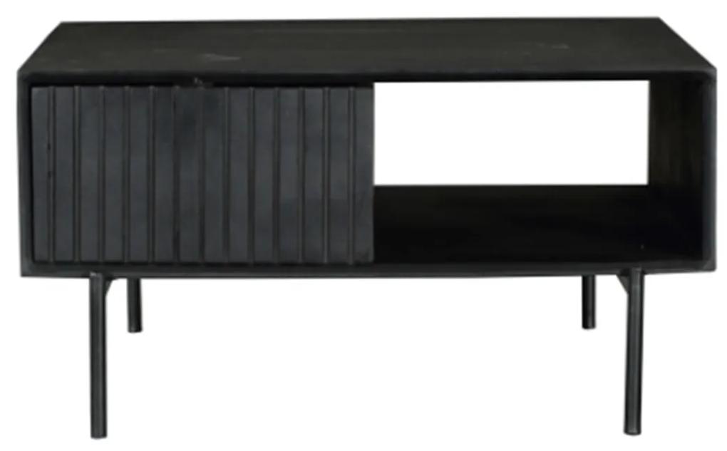 Starfurn Madison Salontafel Vierkant Zwart Mangohout - 80 X 80cm.