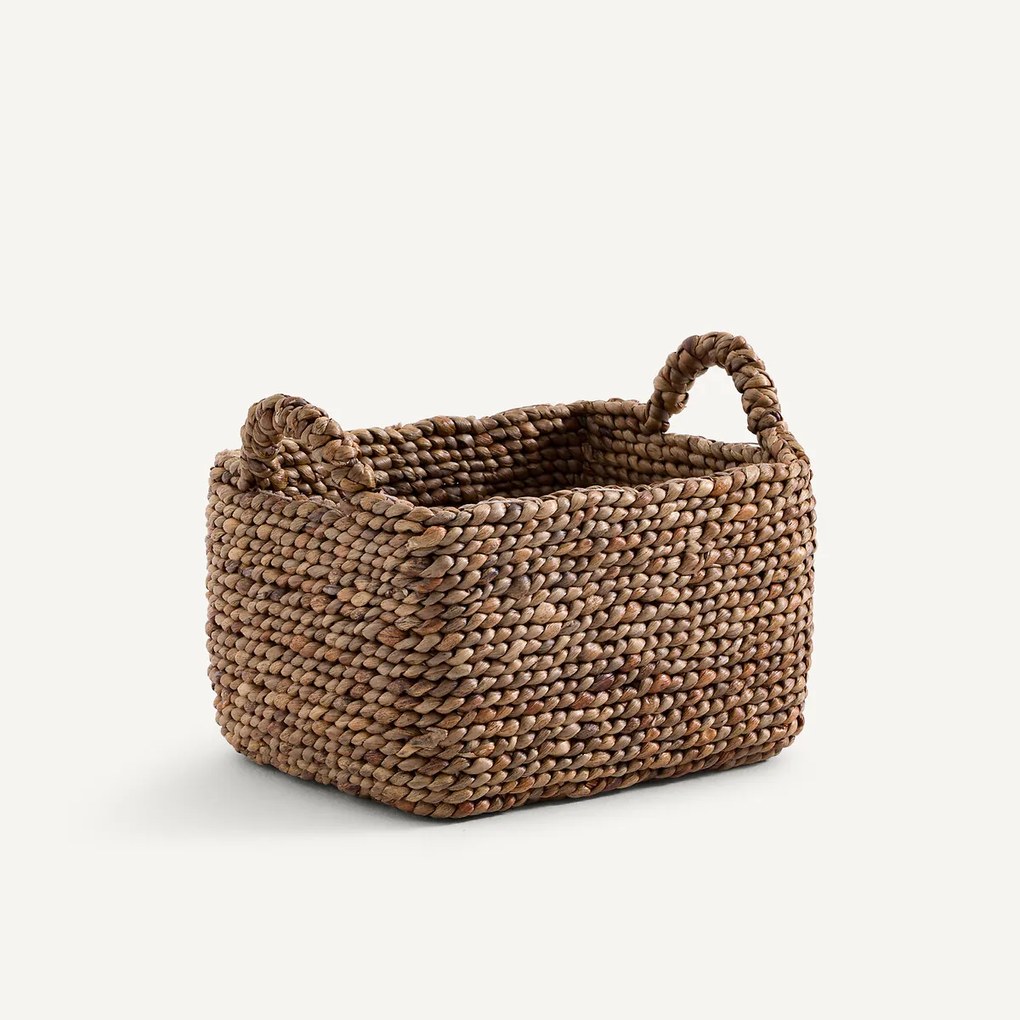Gevlochten mand van waterhyacint, klein model, RAGA