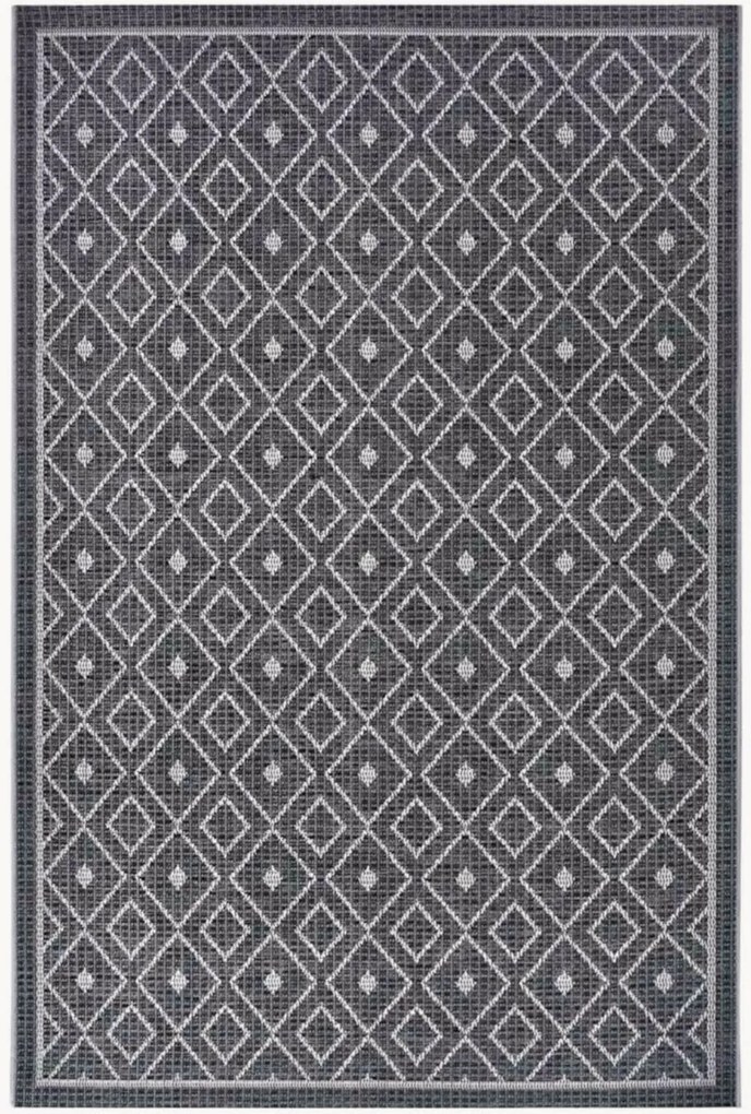 Laagpolig in- & outdoor vloerkleed Clyde Lahal