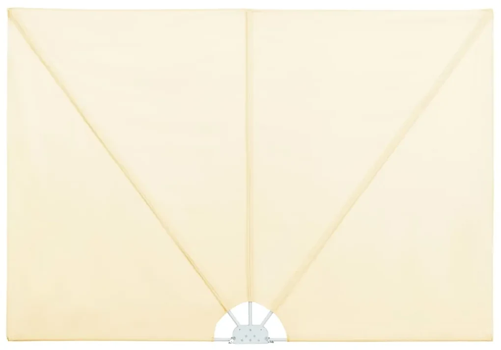 vidaXL Terrasscherm inklapbaar 240x160 cm crème