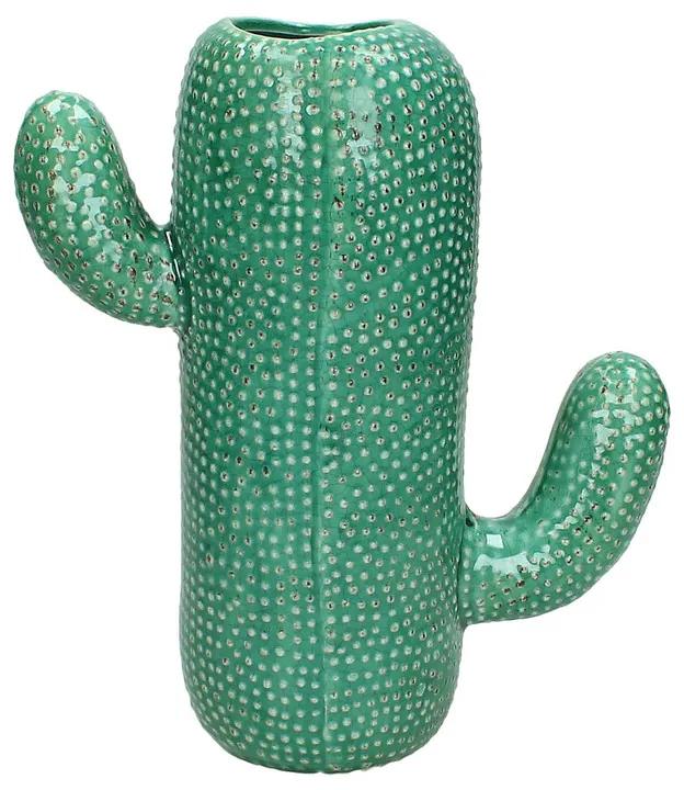 Vaas cactus - petrol - 22 cm