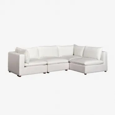 Estefan Style 4-delige Modulaire Hoekbank Wit - Sklum