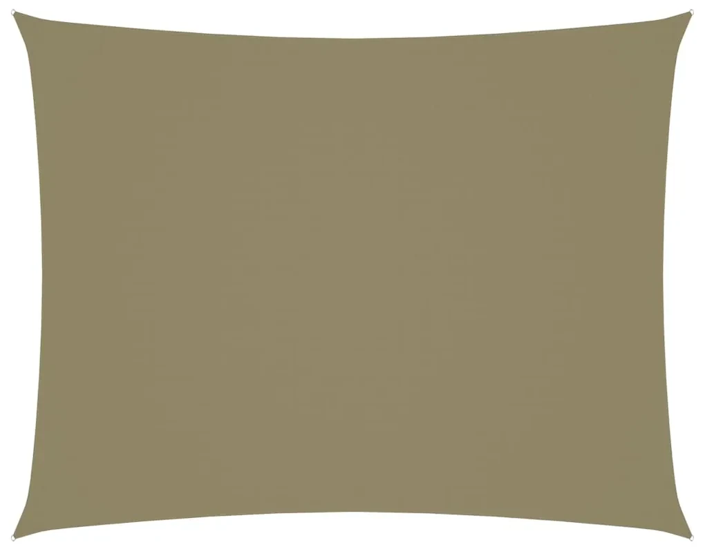 vidaXL Zonnescherm rechthoekig 3,5x4,5 m oxford stof beige