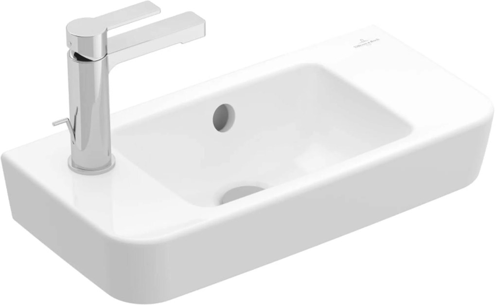 Villeroy & Boch O.Novo Fontein Met Overloop Kraangat Rechts 50x25x14,5 cm Wit