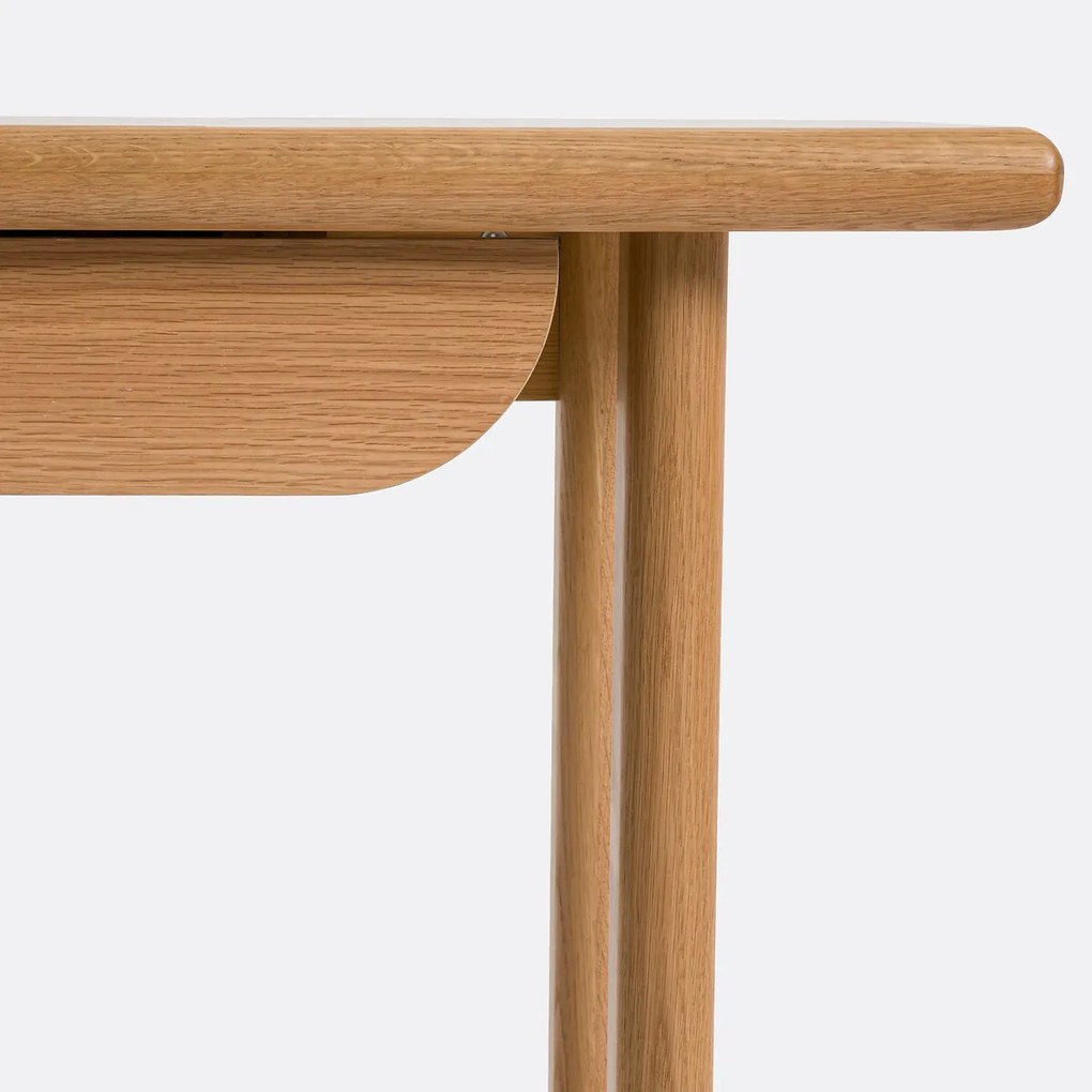 Eikenhouten bureau met eikenfineer, 1 lade, Douve