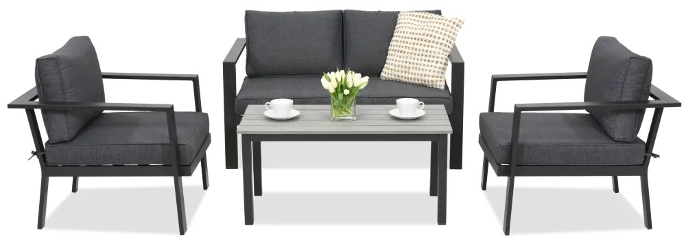 Aluminium tuinmeubelen Sydney Coffee 4 Garden Point antraciet