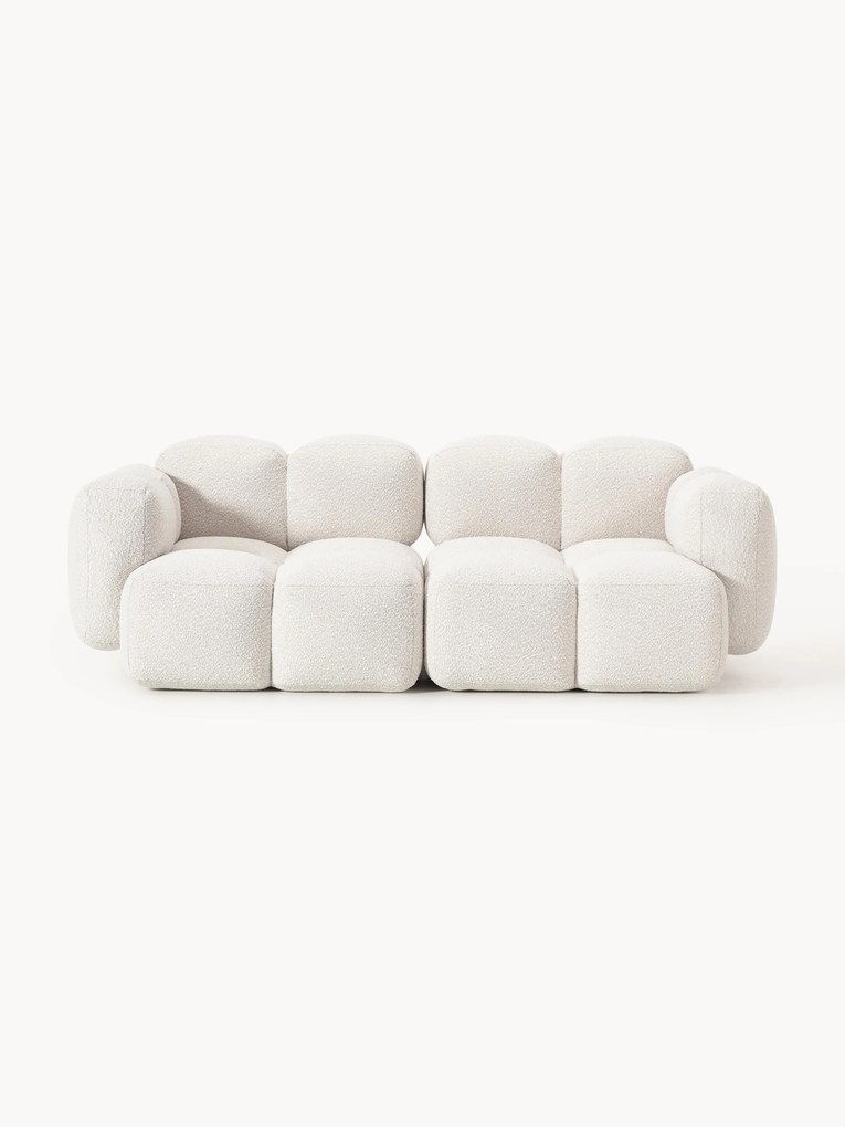 Modulaire bank Tayla (2-zits) van bouclé
