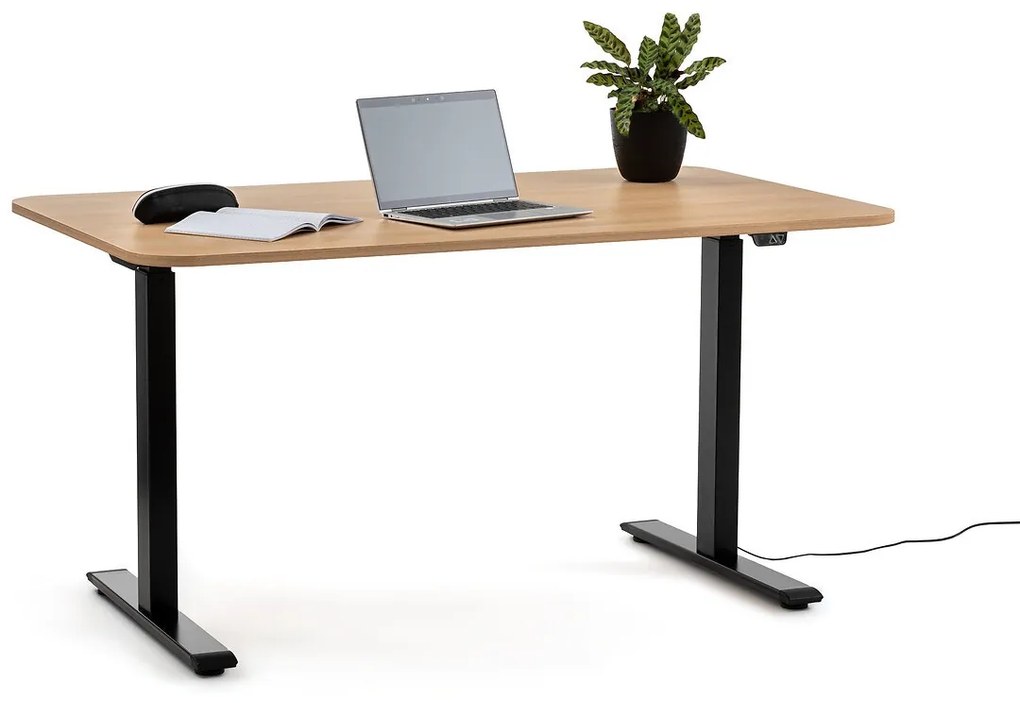 Elektrisch staand bureau 140 x 80 cm Ryta