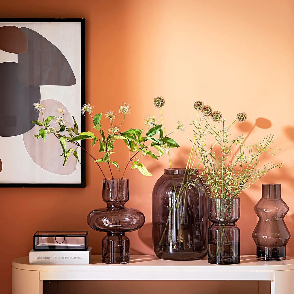 Vaas in glas H27 cm, Chably