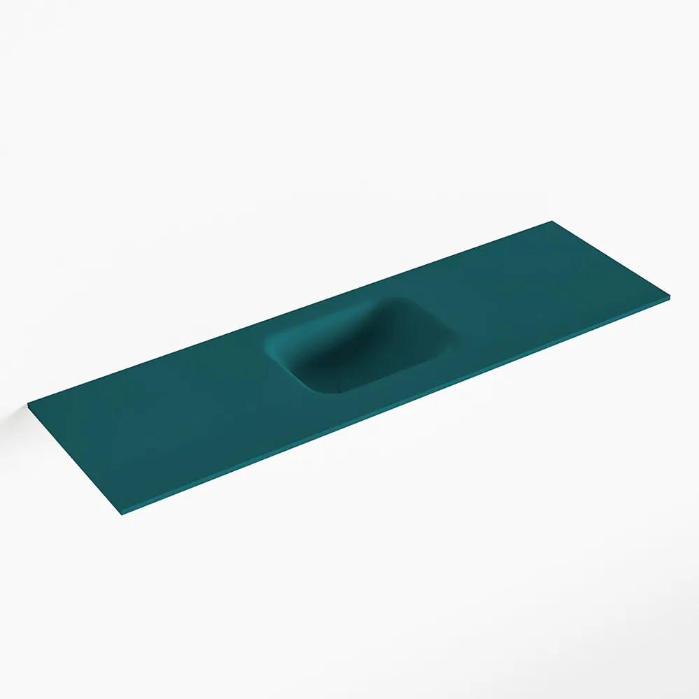 MONDIAZ LEX Smag solid surface inleg wastafel voor toiletmeubel 100cm. Positie wasbak midden