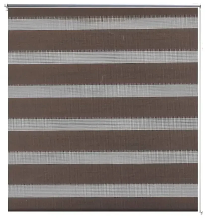 vidaXL Duo Rolgordijn 60x120cm Koffiebruin