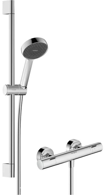 hansgrohe Activera Select S 95 renovatieset - 2jet - EcoSmart met Ecostat Fine - glijstang 65cm - chroom 28876000
