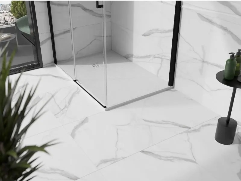 Mexen Stone+ rechthoekige composietdouchebak 120 x 100 cm, wit, witte afdekking - 44101012-W