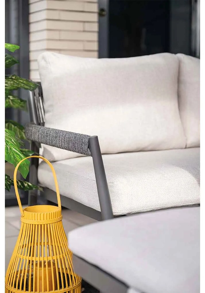 Garden Impressions Tineo lounge dining set 5-delig - donker grijs