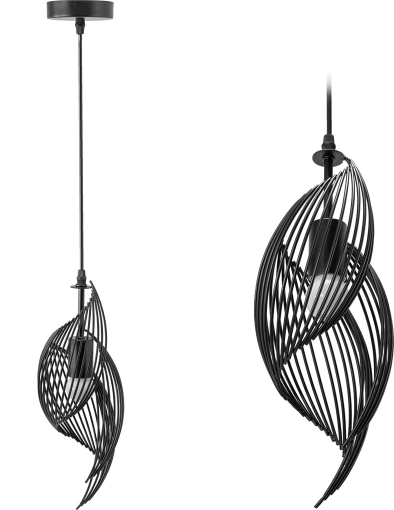 Moderne loft plafondlamp APP977-1CP Zwart