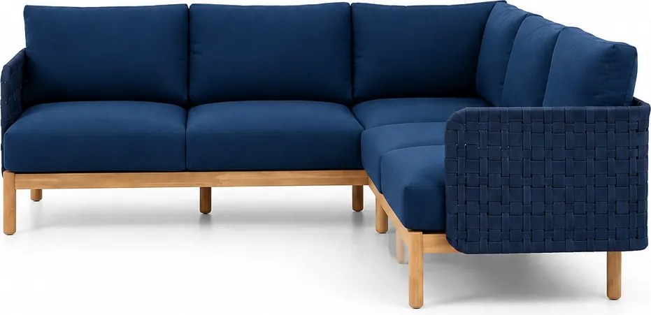 The Outsider Hoek Loungeset - Kolbe - Acacia/Rope - Navy Blue - The Outsider