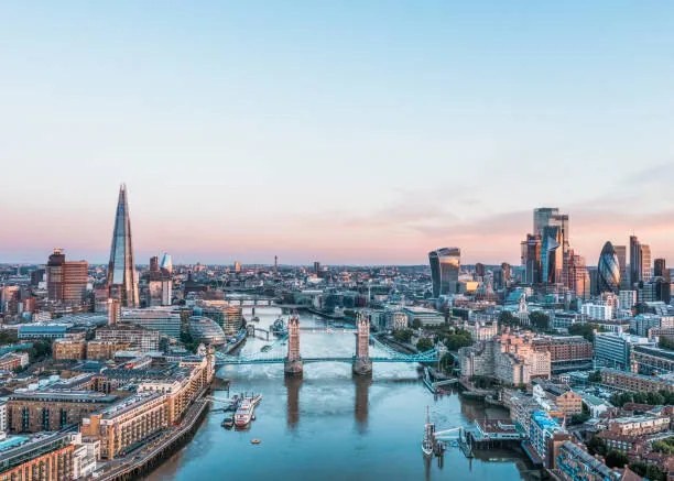 Foto An elevated view of the London, Karl Hendon