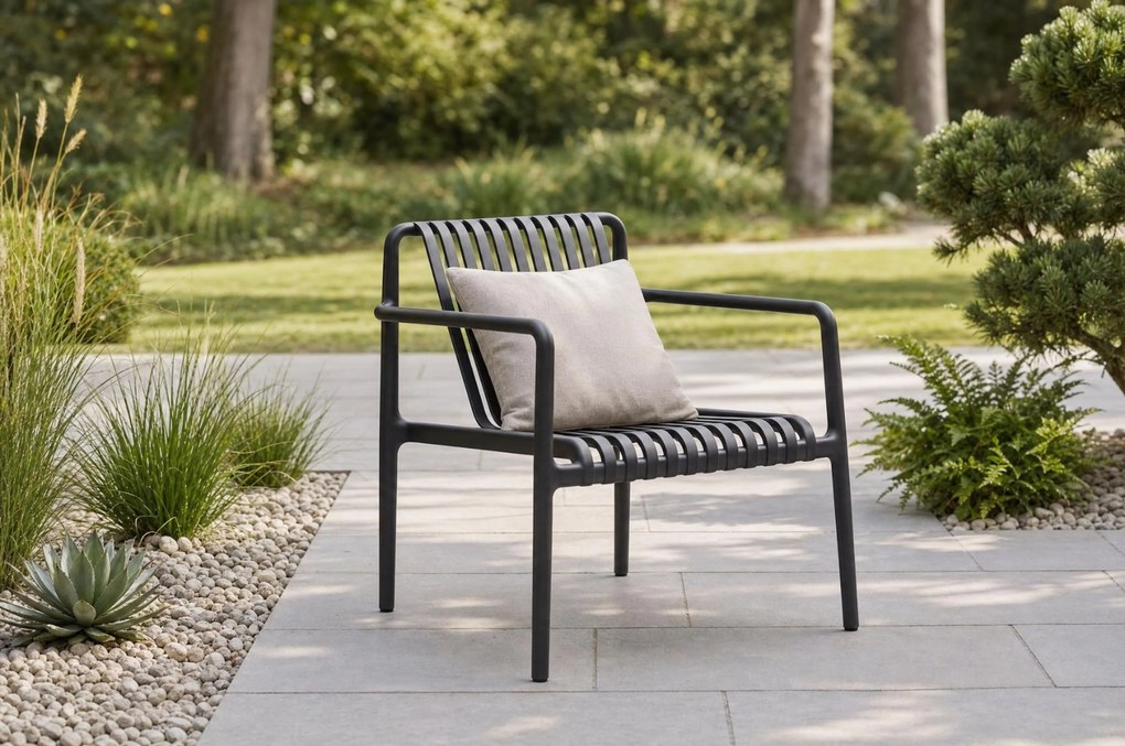 Bistroset 2 personen Kunststof Grijs Domani Furniture Alba