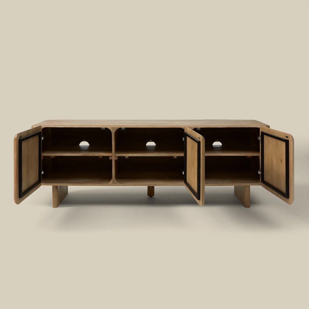 Tv-meubel Gebleekt Eiken 160 Cm - 160x45x55cm.