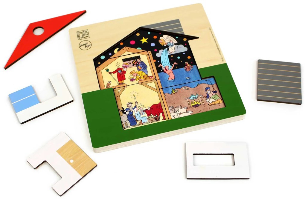 Houten Puzzel - 'Huis' - Joost Swarte