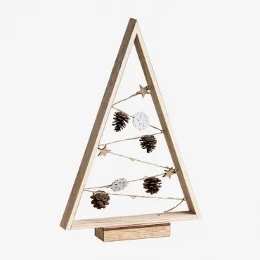 Kerstboom Van Hout Met Led-verlichting Niorb Natuurlijk - Sklum