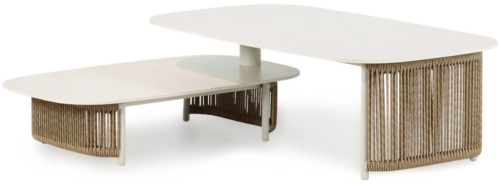 Hoek loungeset 5 personen Aluminium/rope Taupe Coco Colorado