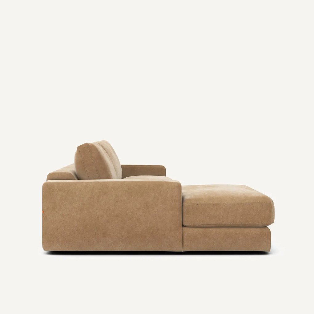 Stonewashed fluwelen hoekbank, SKANDER