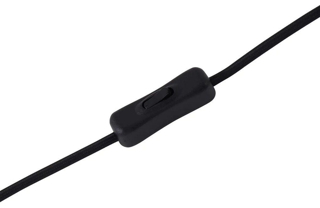 Retro tafellamp zwart met groen glas - Bizle