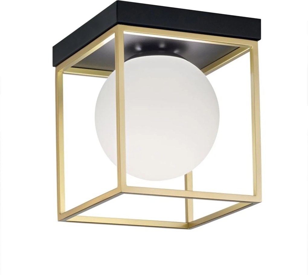 Plafondlamp APP1166-1C goud wit