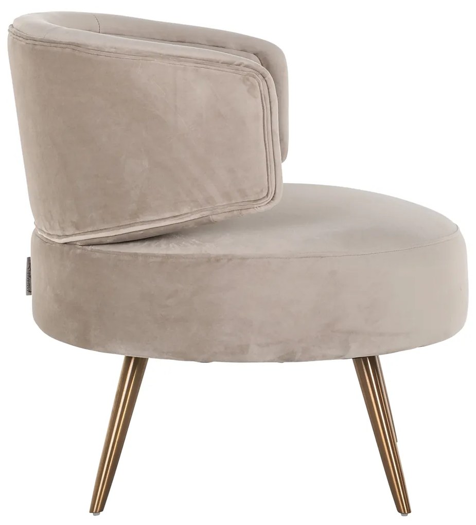 Velvet Fauteuil Khaki