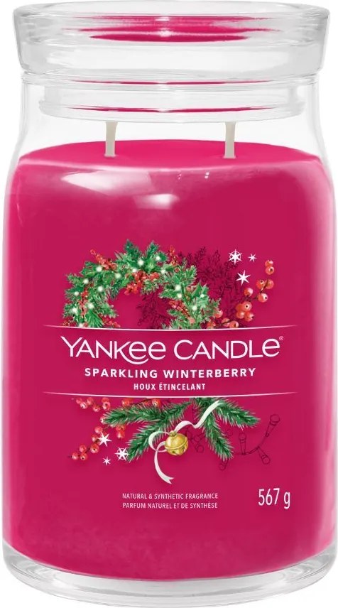 Yankee Candle geurkaars - Sparkling Winterberry - Signature Large Jar