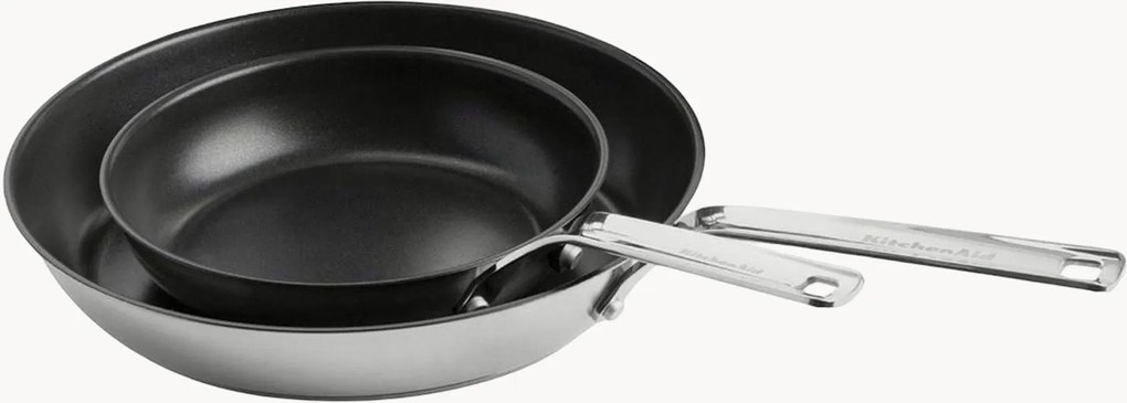 Braadpannen Fry met antiaanbaklaag, 2-delig