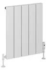 Eastbrook Rosano horizontale aluminium radiator 60x47cm Mat wit 555 watt