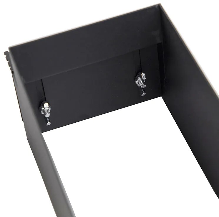 Inbouwspot zwart GU10 AR70 trimless 3-lichts - Oneon