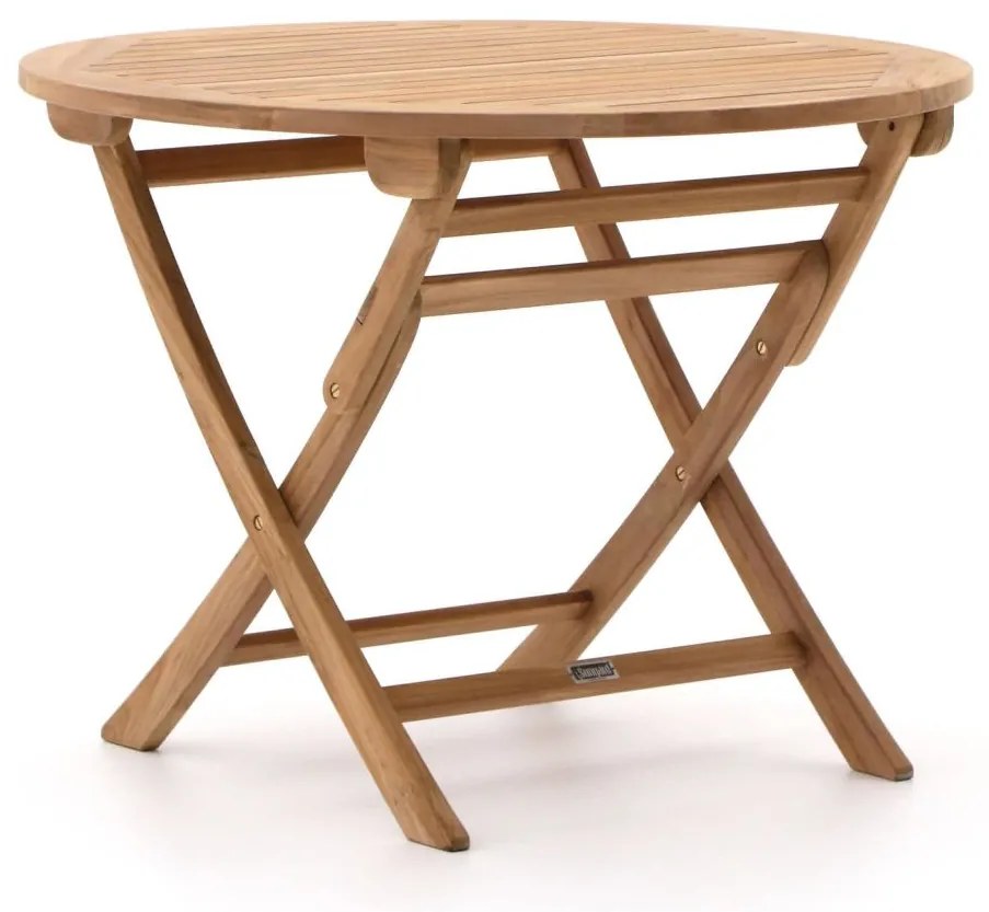 + 10% kassakorting | Inklapbare tafel Sunyard | Rond  | Tuintafel Teakhout | Ø100cm | 4 personen | Kees Smit Tuinmeubelen