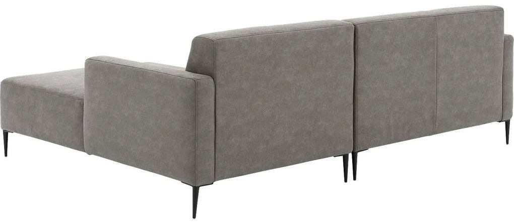 Goossens Key West grijs, micro leer, 2-zits, modern design