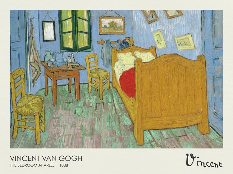 Kunstreproductie The Bedroom at Arles (1889), Vincent van Gogh