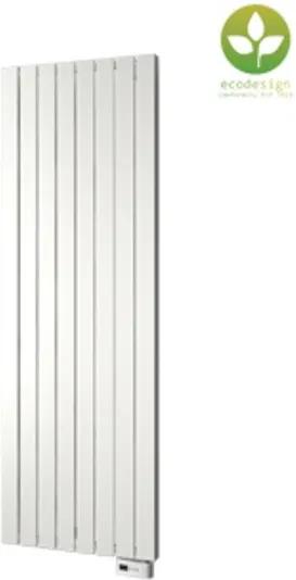 Plieger Cavallino Retto-EL II/Fischio designradiator elektrisch verticaal m. chromen verwarmingselement 1800x602mm 1200W antraciet metallic 7255781