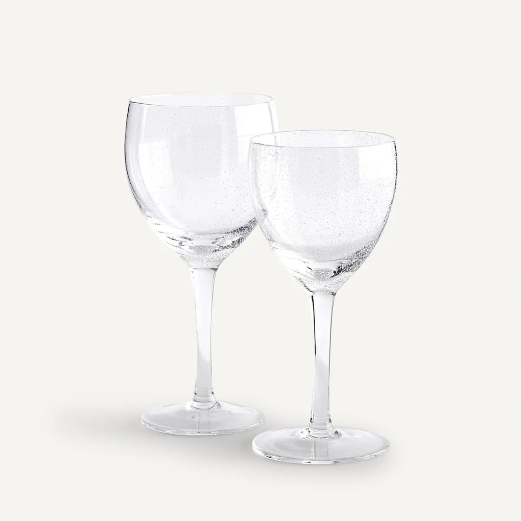 Set van 6 witte wijnglazen, Badia