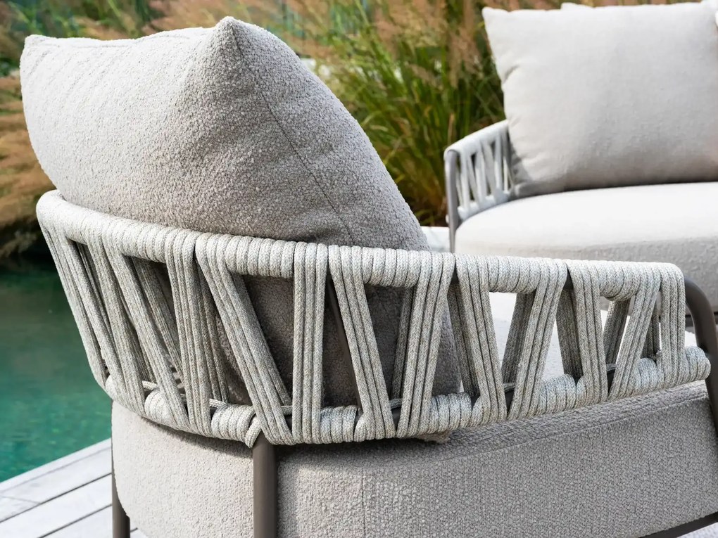 Taste by 4 Seasons Calma loungestoel terre Loungestoel   bruin weerbestendig