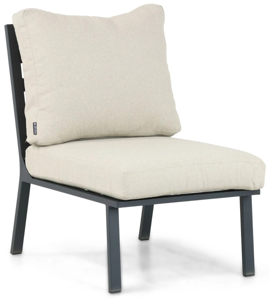 Hoek loungeset 6 personen Aluminium/Polywood (grey teakfinish) Grijs Lifestyle Garden Furniture Santiago