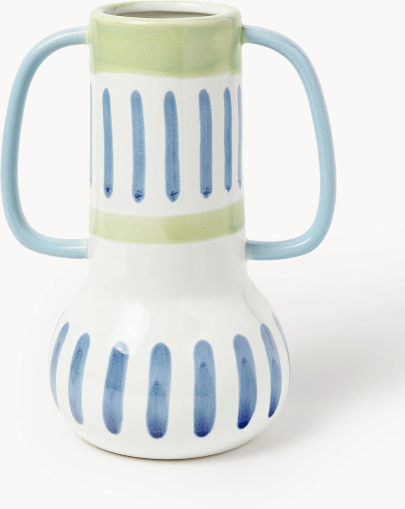 Handbeschilderde vaas Lise, H 30 cm