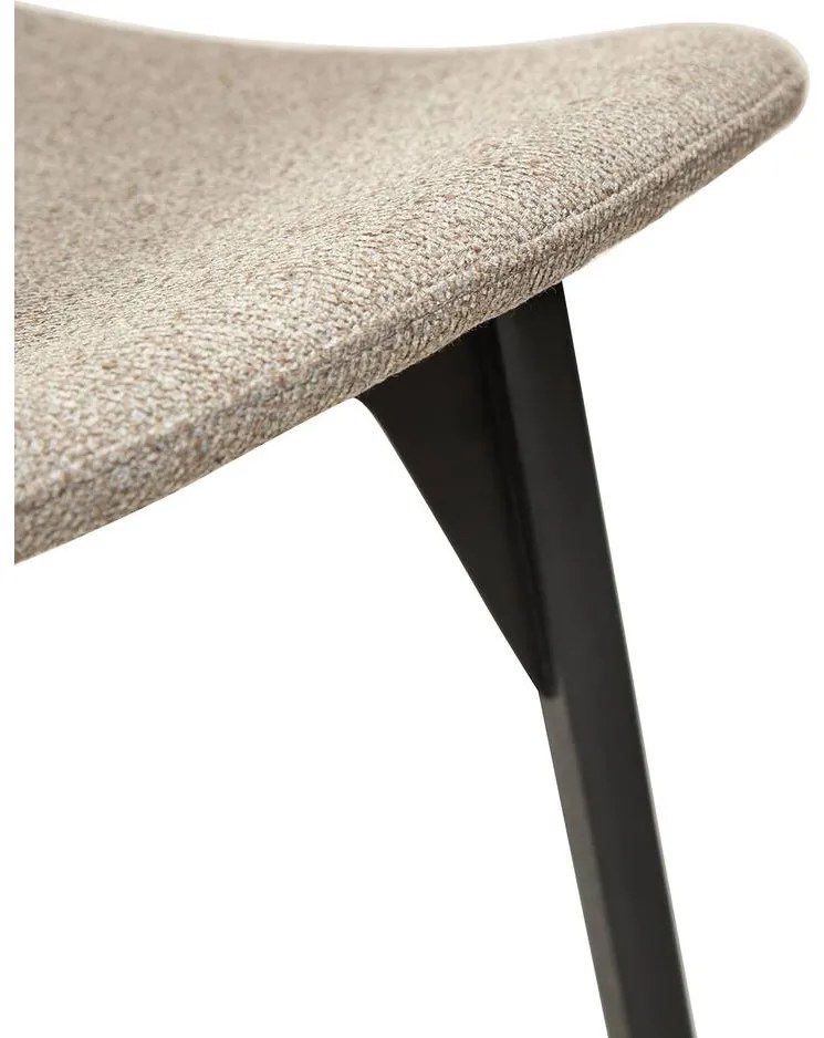 Goossens Eetkamerstoel Bordeaux bruin stof leuning, elegant chic