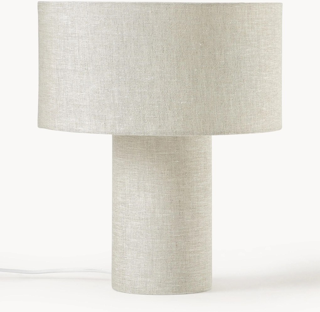 Linnen tafellamp Ron