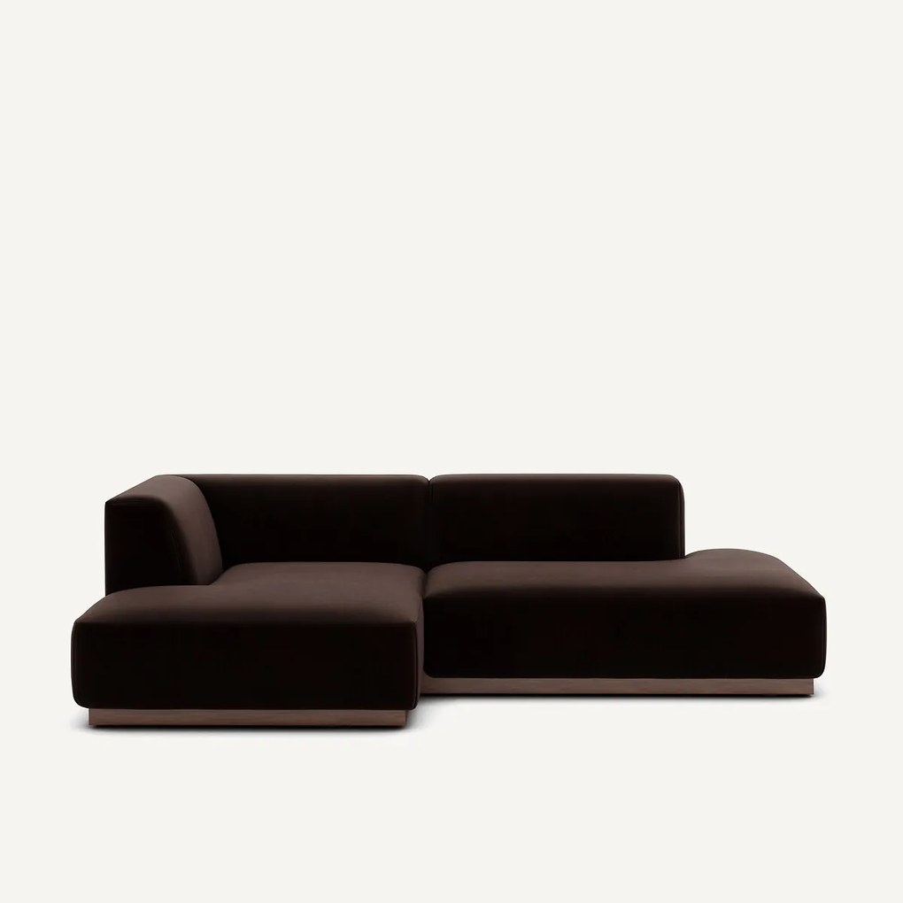 Linkse hoekbank in fluweel, Jacopo