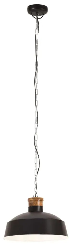 vidaXL Hanglamp industrieel E27 58 cm zwart